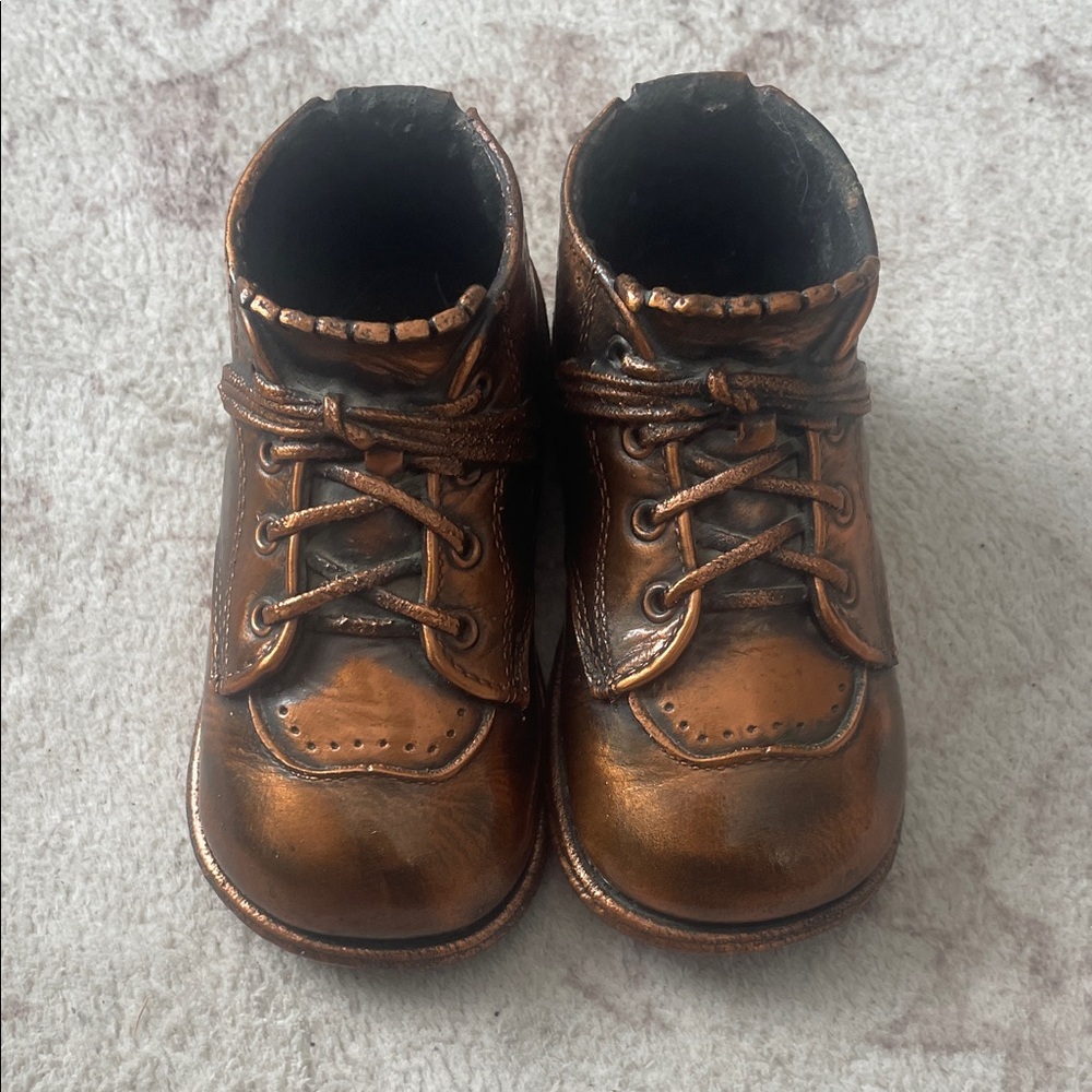 Elegant Copper Baby Walker Shoes